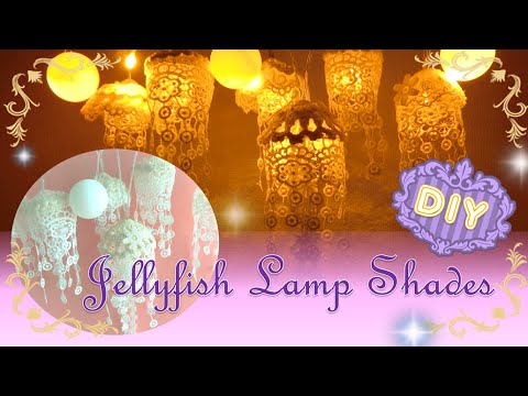 Diy お部屋を癒しの空間に くらげランプの作り方 How To Make Jellyfish Lamp Shades Youtube