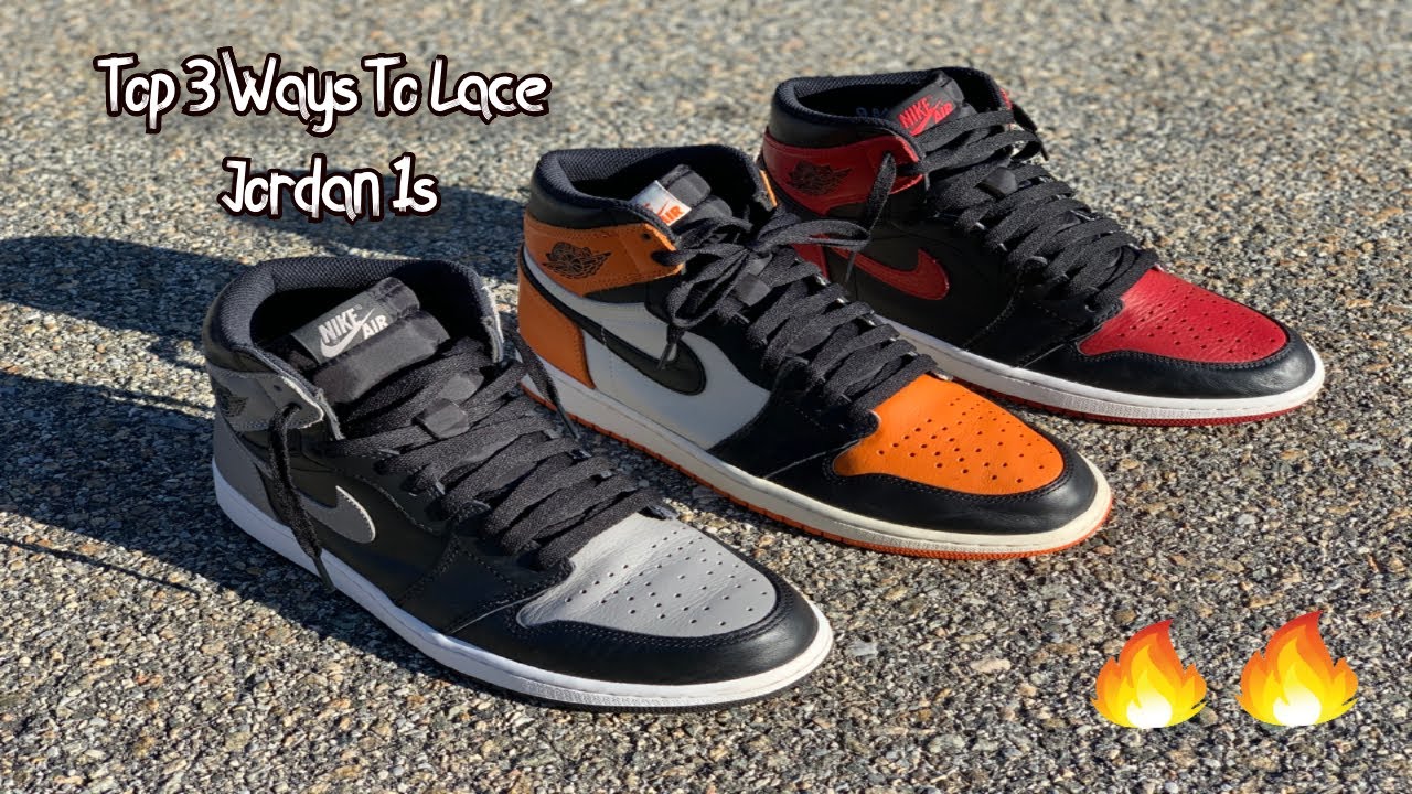 How To Lace Air Jordan 1 S Full Step By Step Tutorial Youtube