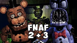 Playing Fnaf 2 And 3 In One Two Nights At Freddys Retconned 2