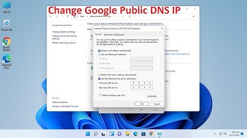 How to Set Up Google Public DNS for IPv4 and IPv6 in Windows 11 | Use Google