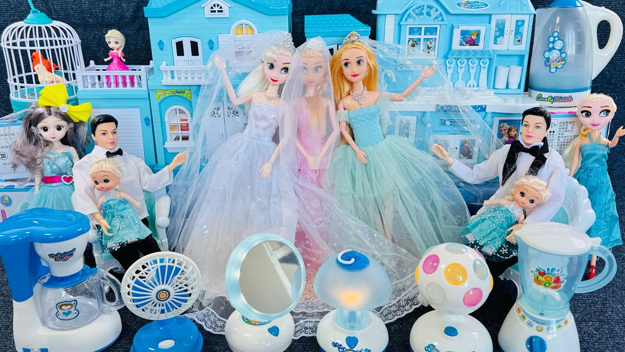 15 Mins Satisfying With Unboxing Cute Princess Dream Wedding Play Set | Doll Toys Review |ASMR