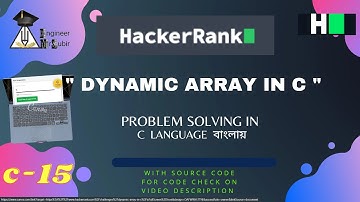 15 dynamic array in c hacckerrank | Hackerrank C Solutions | Hackerrank Problem Solving