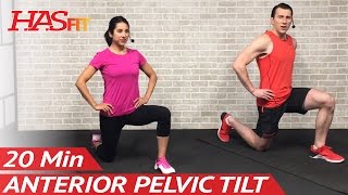 How to Fix Anterior Pelvic Tilt: 20 Min Hyperlordosis Correction Exercises