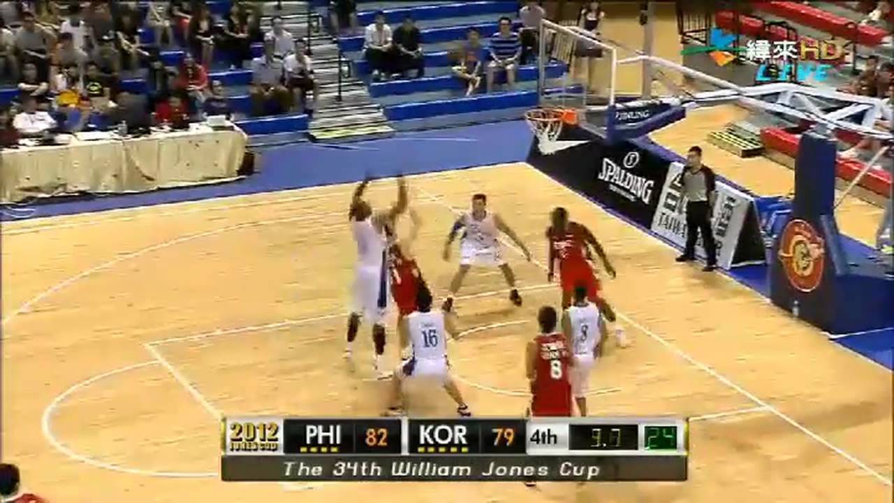 2012 Jones Cup Korea vs. Philippines