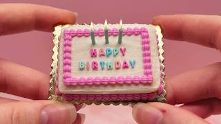 I Made a Miniature Birthday Cake! | Miniverse From Scratch