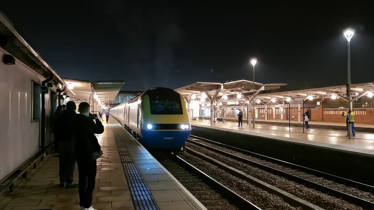 Final EMR VP185 HST 43047 + 43049 departing Derby 11/12/20