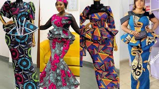 SKIRT AND BLOUSE STYLES, KABA AND SLIT STYLES, ANKARA SKIRTS AND BLOUSE STYLES, AFRICAN FASHION