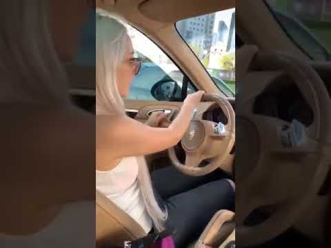 Lüks Araba Snapleri-Porsche-Bayan Şöför