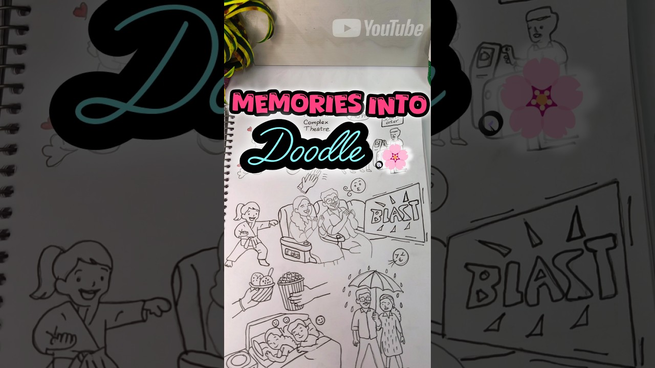 Memories into Doodle🌸part 2#shortsvideo #diml #vlog