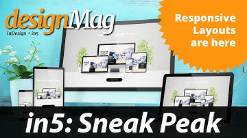 Responsive Layouts from InDesign & in5 (First Look)