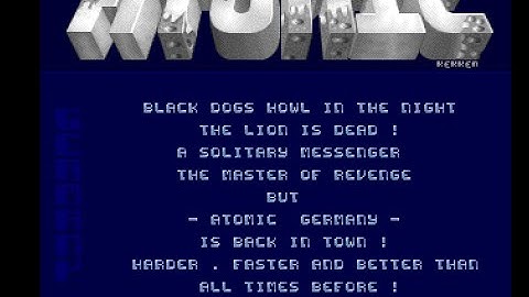 First German Intro by Atomic (1992) - Amiga Intro