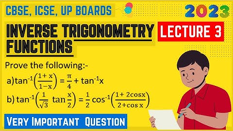 Inverse trigonometric functions | lecture 3 | inverse trigonometric functions class 12|#trigonometry