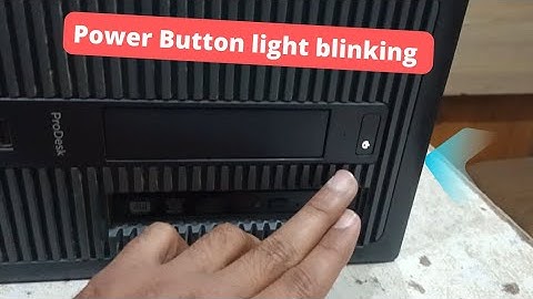 Hp Prodesk 600 G1 Tower Power Button light blinking No Display - Hp pc power button light blinking