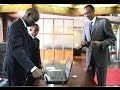 PRESIDENT KAGAME PRESENTS NATIONAL ID AT AIRPORT