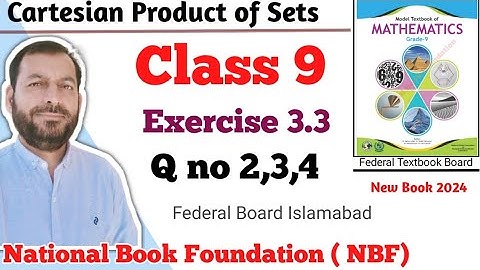 Class 9 Exercise 3.3  NBF Maths  Ex 3.3 Class 9th federal board FBISE Math national Book foundation