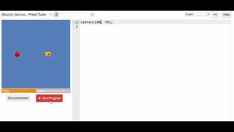 Blockly Games - Pond Tutor - Level 2