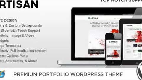 WP Artisan Responsive Portfolio Theme