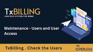 TxBilling Tutorial: User Management & Role-Based Access Controls