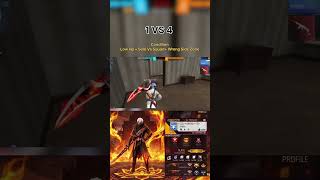 1vs4 Again Return 😎🔥#proplayergameplay #1vs4challenge #solovssquads #ffgameplay