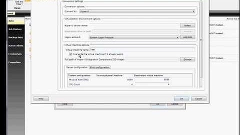 How to do a backup and simultaneous conversion to a virtual machine in Backup Exec 2012