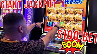 One Of THE BIGGEST JACKPOTS On All Aboard Slot Machine