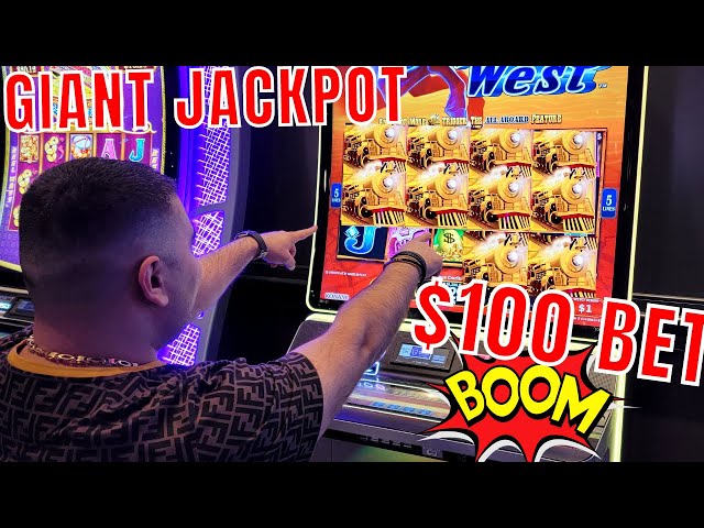 One Of THE BIGGEST JACKPOTS On All Aboard Slot Machine class=