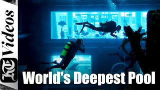 Deep diving in the world's deepest pool in Dubai