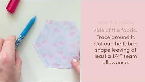How to Glue Baste Hexagons for English Paper Piecing