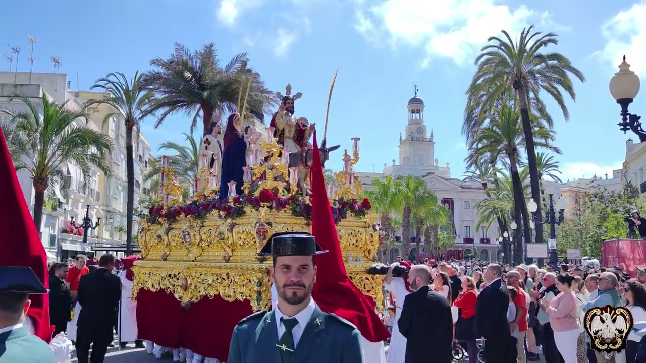 Borriquita, Plaza de San Juan de Dios y Canalejas, Domingo de Ramos Cádiz 2025