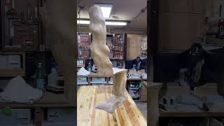 Sculpted oak chair #woodworking #diy #furniture