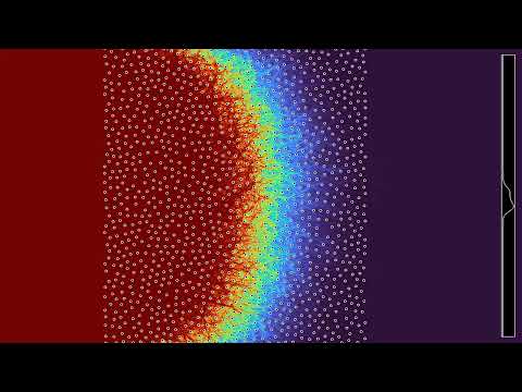 Waves branching through Poisson disc obstacles