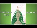 Christmas outfit Idea for Paper dolls | Christmas tree inspired Doll outfit | Jodollicious
