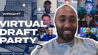 Famous K.J. Wright Joins Seahawks Virtual Draft Party | 2020 NFL Draft Net Worth