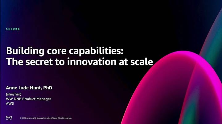 AWS re:Invent 2024 - Building core capabilities: The secret to innovation at scale (SEG206)