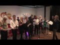 The Radio 2 Presenter's Choir rehearse 'Dancing Queen' (2DAY 2013)