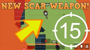 Surviv.io Winning With The New Scar! - Finding 15x Scope Twice! (Surviv.io Update)