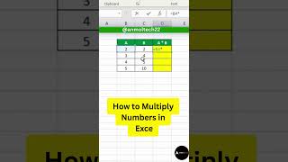 How to Multiply Numbers in Excel! #excel