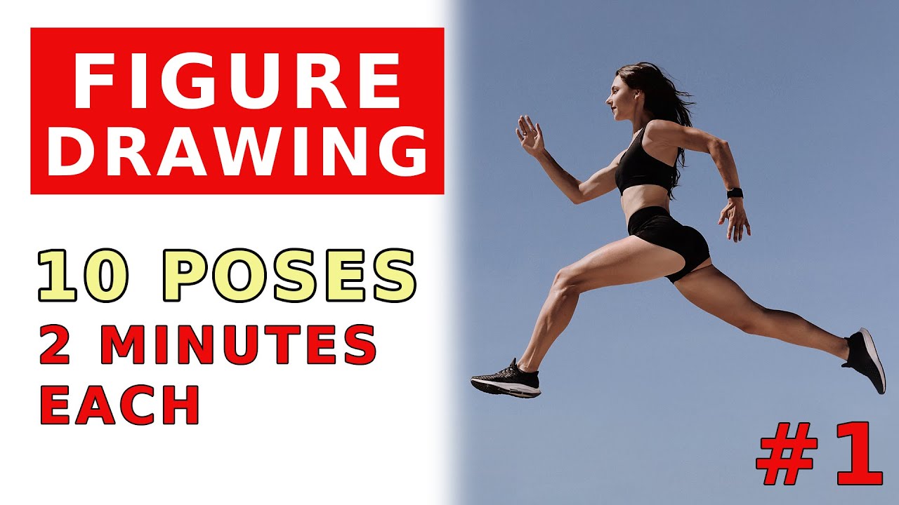 Poses Layout Dynamic Figure Drawing Reference: 10 Poses in 2 Minutes Each - YouTube
