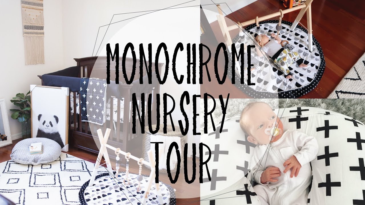 monochrome nursery decor