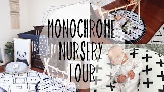 NURSERY IDEAS FOR BABY BOY | MONOCHROME NURSERY TOUR | Modern Minimalist Nursery Decor Tips & Tricks