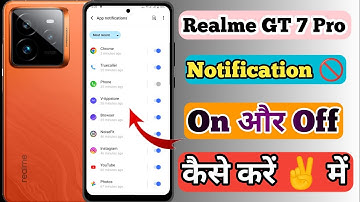 How To Trun Off Notification In Realme GT 7 Pro // Realme GT 7 Pro 5g Notification Ko Off Kaise Kare