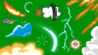 Green Screen Anime & Cartoon Effects Animation | No Copyright