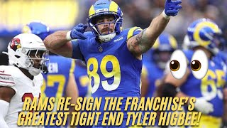 Rams RE-SIGN Tyler Higbee The Greatest Tight End in the Franchise’s History! 😳 Reaction! #rams #nfl 
