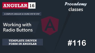 #116 Werken met keuzerondjes | Sjabloongestuurd formulier | Een complete Angular-cursus