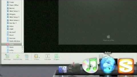 Widgets and HTML Snippets in iWeb