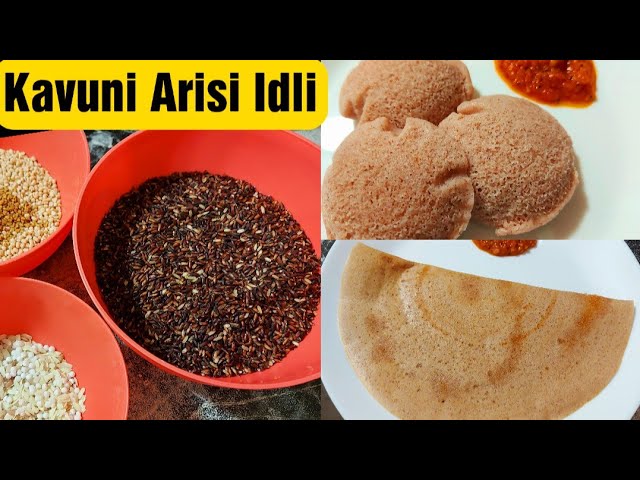 Karuppu Arisi Idli Dosa Batter - Kavuni Arisi Recipe in Tamil - Cure BP & Diabetes w Black Rice | Food Tamil - Samayal & Vlogs