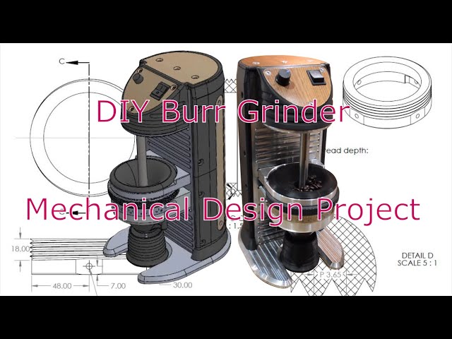 diy tobacco grinder Coffee - A Mechanical Design Project Grinder Sharpstone With Handle 60mm