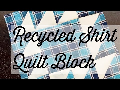 Video: How To Sew A Patchwork Quilt From Old Shirts