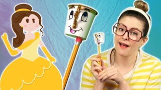 DIY Beauty and The Beast Pencil Pencil Topper! | Arts and Crafts With Crafty Carol