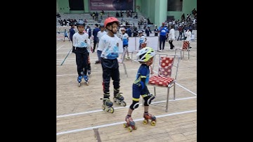 Roller Skating Musical Chairs Competition | Pythian Games 2024 #rollerskating #musicalchair #shorts